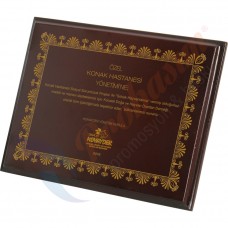 MDF-01 Ahşap Plaket